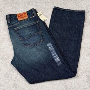 Lucky Brand 361 Vintage Straight Jeans Mens 36x32 Dark Wash Indigo 7MP1433 NWT
